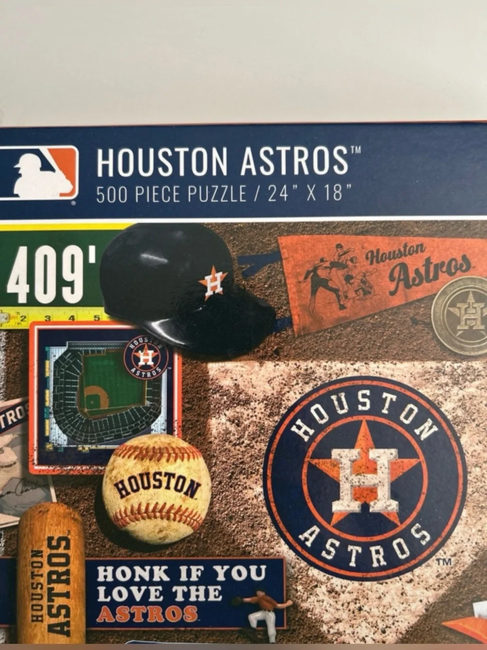 MLB Houston Astros Retro Series Puzzle, rare 500 pc put together once, complete